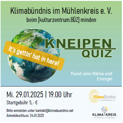 Kneipenquiz – Alles rund um’s Klima!